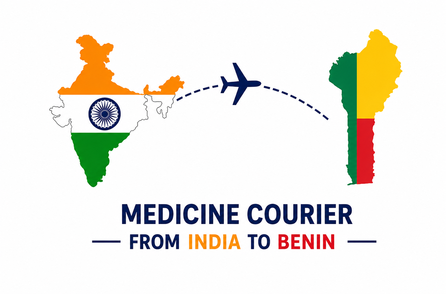 Medicine Courier From India to Benin With Doorstep Pickup